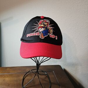 Super Mario Brothers Video Game Nintendo YOUTH Snapback Cap Hat pre-owned